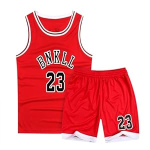 6-16Years Youth Basketball Sports Jerseys 23# for Boys Girls Basketball Jersey 2Piece Set