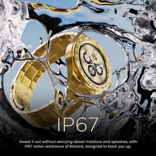 Image of Fire-Boltt Blizzard 32.5mm (1.28 inch) Display, Bluetooth Calling Smartwatch (Gold)