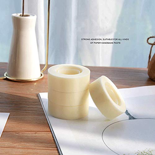 Minghaoda 3 Rolls Transparent Tape Invisible Tape Clear Tape for Office Home School Use, Tape Refill for Dispenser, Invisible on Paper, Great for Correction and Labeling