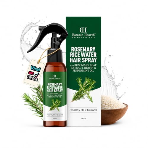 Botanic Hearth rosemary and rice water spray bottle — the largest entry-tier pick in the group.