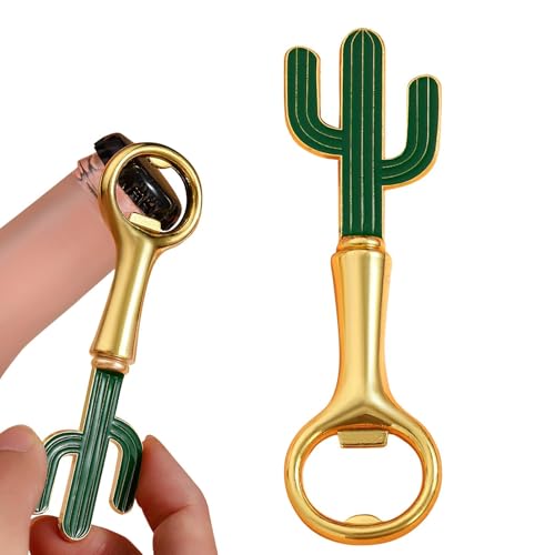 Samuliy Abridor de botellas de cerveza, abridor de cerveza único en forma de cactus verde, herramienta de cocina resistente, recuerdos de fiesta para bodas, fiestas, eventos temáticos mexicanos