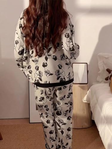 Image of LITZO Womens Korean Night Dress || Pyjama Set ||Korean Nightsuit || Women Nightwear ||Round Neck Half Sleeve Nightsuit || Loungewear || Everyday Nightdress (L-228-233)