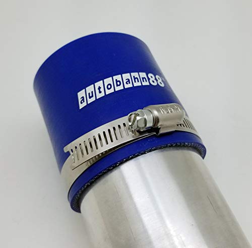 Autobahn88 Adjustable Stainless Steel Worm Gear Hose Clamp/German Type Hose Clamp, Diameter Open Range=80-100mm (3.2-4") (Pack of 4)