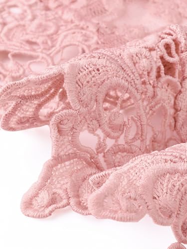 Image of Allegra K Floral Lace Shrugs for Women's Evening 3 /4 Sleeves Formal Elegant Bolero Cardigan