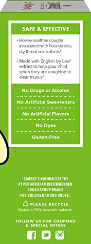 Zarbee's Children's Cough Syrup + Mucus Daytime, Grape 4Oz #TOP2