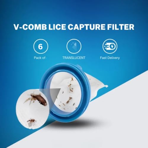 Image of V COMB 6 Pack Capture Filter for V-Comb Capture Filter Traps Head Capture Filter 6 Capture Filter (6 Capture Filter)