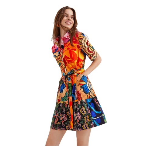 Desigual woMens Casual Dress, Material Finishes, Large US at Amazon Women's  Clothing store