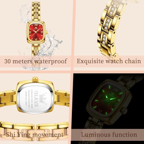 Image of OLEVS Women Watches Diamond Fashion Dress Elegant with Date Ladies Watch | Original Import Dress Gift,Diamond,Easy to Read Chronograph women's Watch