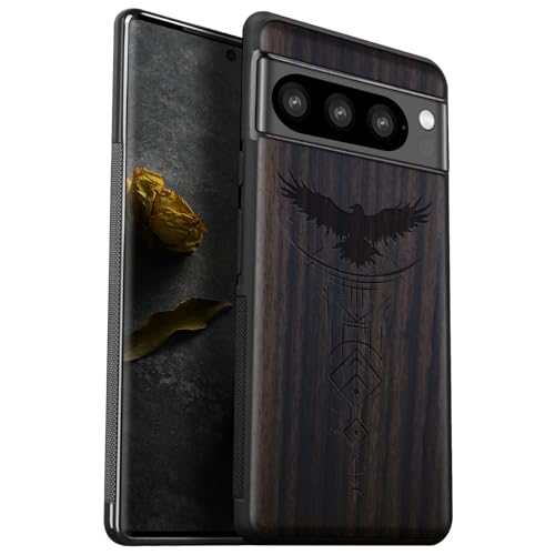 Carveit Wood Case for Pixel 8 Pro Case [Natural Wood