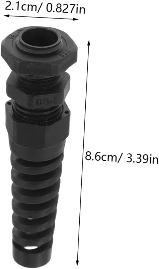10pcs Adjustable Cable Connectors Kit Nylon Cable Gland Strain Relief Joints for Control Panel Junction Box