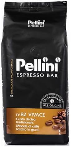 Pellini N.82 Vivace, Café en Grano para Espresso 1 kg, Mezcla Clá...
