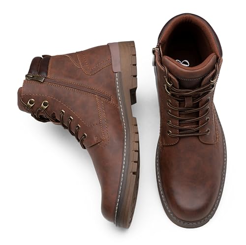 Image of Jousen Mens Boots Fashion Casual Boot Hiking Zipper Chukka Boots for Men