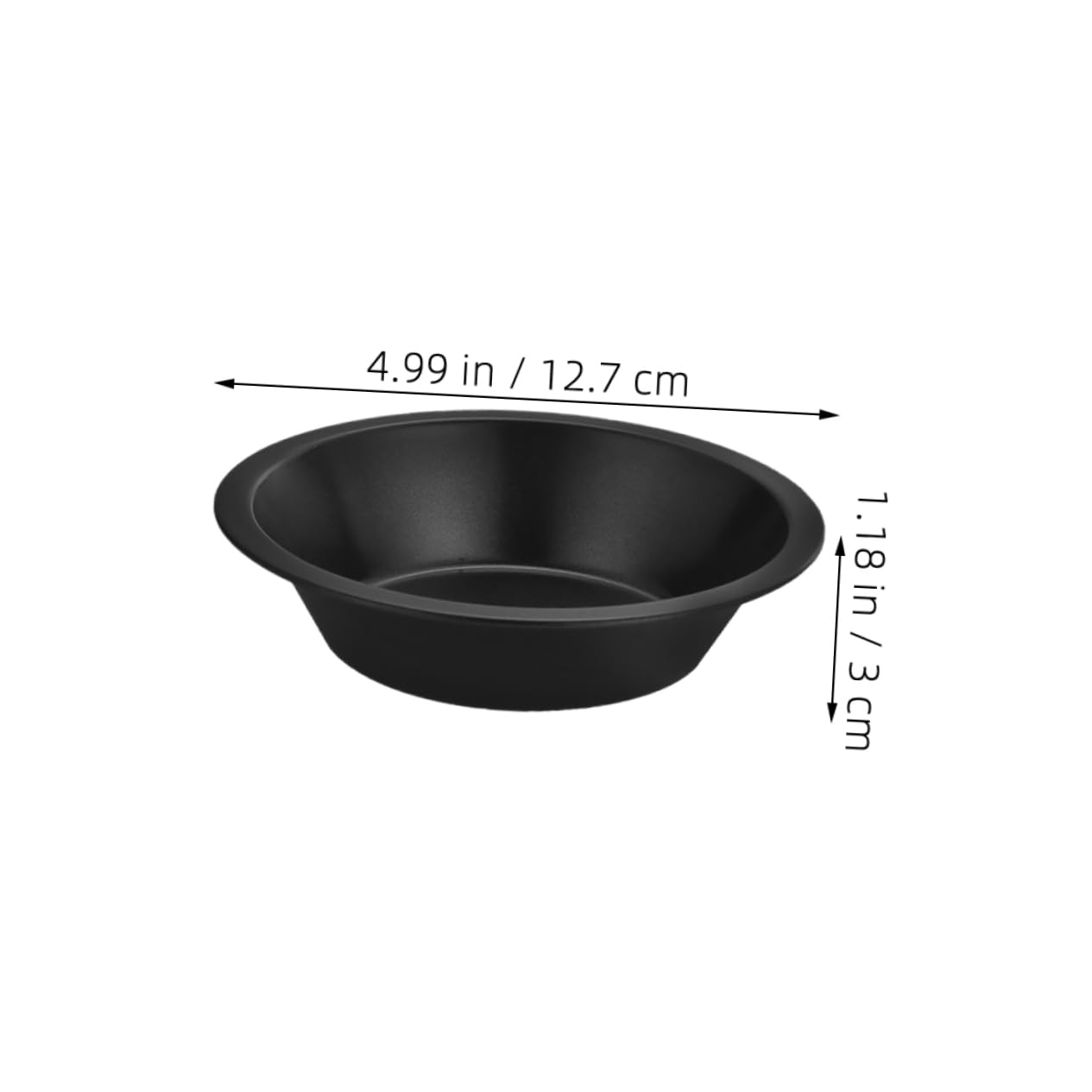 Housoutil 2pcs Nonstick Carbon Steel Mini Pans Reusable Small Baking Tins for Desserts Tarts and Cakes Round Cake Pans for Home Baking