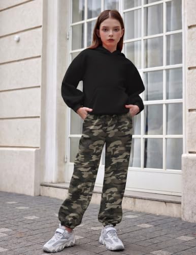 Image of Arshinet Girls 2 Piece Outfits Oversized Sweatshirt and Sweatpant Sweatsuit