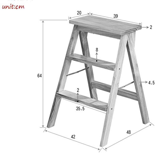 Taburete de Escalada DASHADAO de Madera para Evitar Caídas y Ganar Altura #2 5