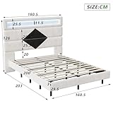 Zoom IMG-1 jdefarf struttura letto galleggiante moderna Zoom IMG-1 jdefarf struttura letto galleggiante moderna