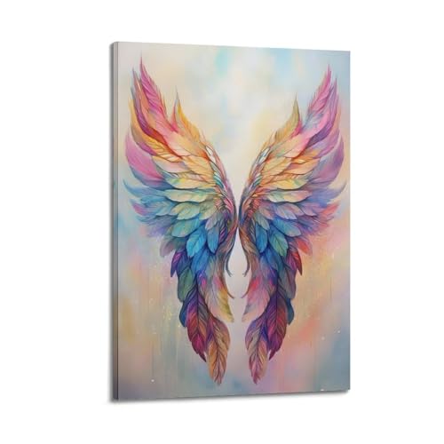 Poster coloré ailes sacrées pour une ambiance inspirante et poétique chez soi