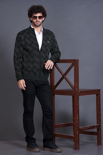 Image of GODFREY Full Sleeve Zipper Sweater for Man Winter Wear -Mens Woolen Sweaters Turtle Neck