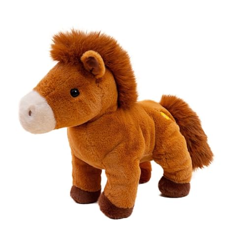 ぬいぐるみ 馬 ウマ 抱き枕 可愛い 大きい 寝かしつけ ふわふわ 置物 もこもこ 気持ちい 抱きまくら 癒し系 自宅 子供 ブラウン 彼女 お年寄りへ クリスマス 誕生日 プレゼント ハロウィン 32cm