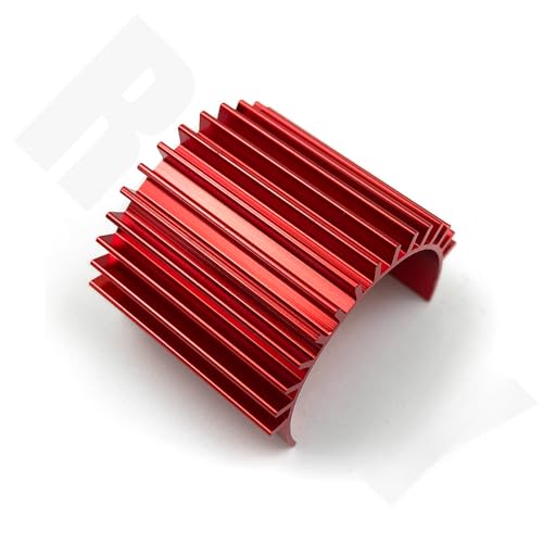 Motor Cooling Heat Sink Heatsink Top Vented 370 380 385 390 395 Size for 1/16 RC Car Buggy Crawler RC Boat(Red)