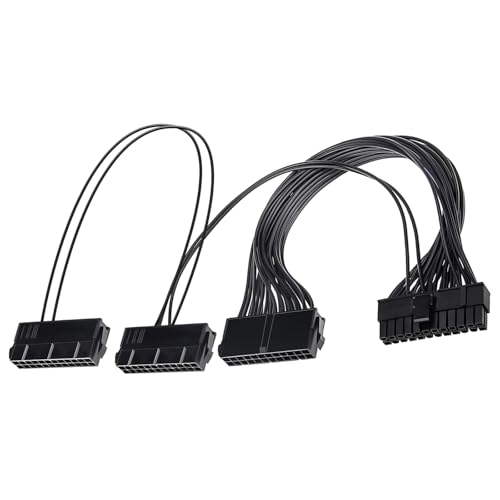 LEIDJGUN Cable Extensión Línea Sincronización Alimentación 24 Pines Cable Eficiente para Conexión Tarjeta Video por Computadora