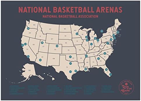 Pro Basketball Travel Map