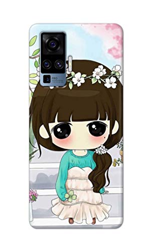 Image of PRINTFIDAA Cartoon Girl Printed Designer Hard Back Case Cover for Vivo X50 Pro (6.56 inch) -(TI) MVN1009