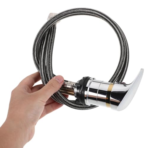 Grifo para lavabo de peluquería MAGICLULU con cuello alto y control de temperatura 5