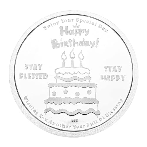 Image of Ananth Jewels BIS Hallmarked Pure Silver Coins 10 Grams Happy Birthday Gift