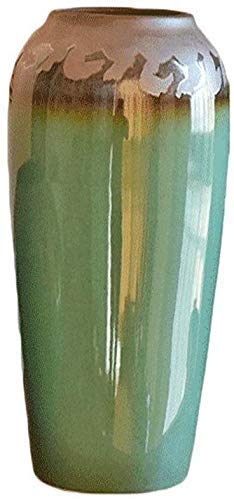 Vase en porcelaine MU de style antique vert pour décoration raffinée