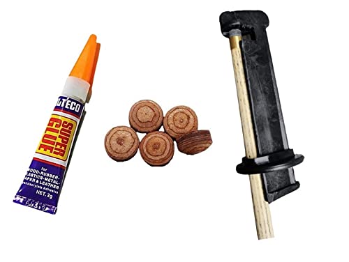 JBB Snooker and Pool 10mm Leather cue tip 5 Pieces + 1 Piece Glue + 1 Piece tip Repair (B096VSPPZM) Amazon Price History, Amazon Price Tracker