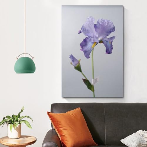 Affiche murale bourgeon 60x90 cm grand format fond gris zen - 4
