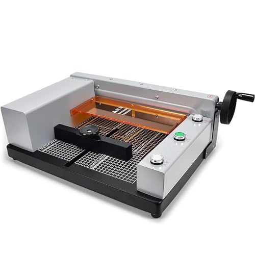 Elektryczna wycinarka do papieru, wytrzymała grubość cięcia 40 mm, pozycjonowanie czerwonego światła, podwójna ochrona bezpieczeństwa do papieru rzemieślniczego, zdjęć, kart, biura