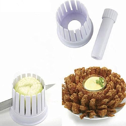 Nikou Onion Blooming Maker Potato Tomato Apple Orange Blossom Maker Fruit Vegetable Cutter Tool, Multifunctional Slicer Household Kitchen Manual Julienne Grater Cutter