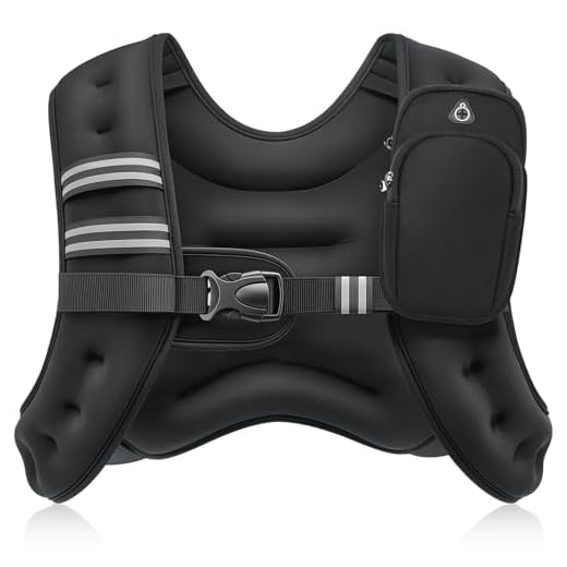 Z ZELUS Weighted Vest 20lbs./ 12lbs. Weight Vest with Reflective Stripe for Workout, Strength Training, Running, Fitness, Muscle Building, Weight Loss, Weightlifting (6lbs)