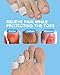 Qvlaitoe Silicone Toe Sleeves, 24 Count Pinky Toe Protector for Pain Relief, Gel Toe Covers for Blisters, Corn, Bunion, Hammer Toes, Overlapping Toes, Toenails Loss (White)