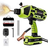 TRQWH Portable Welding Machine 110V ARC Handheld Welder IGBT Inverter Welding Gun Stick Welder 5 Variable Current Adjustment Hand Held Welder Machine, Fit for 1/16"-1/8" Welding Rods (Green)