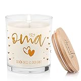 ✅ GESCHENKE OMA - Verschenke unsere Duftkerzen im Glas an Deine beste Freundin, Mama, Oma, Schwester, Tochter, Deinen Partner, Lieblingsmenschen, Ehemann oder Ehefrau und mache damit eine Freude zu Weihnachten, zum Geburtstag oder einfach nur so!