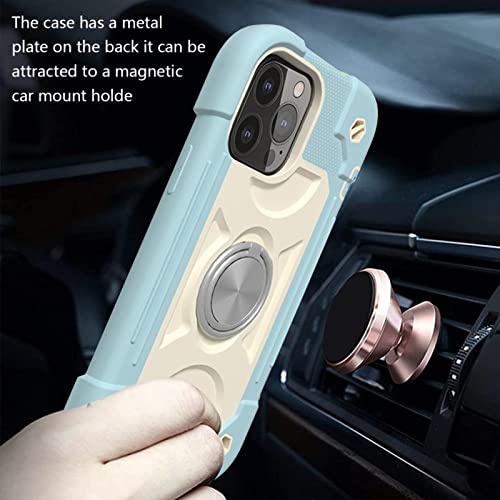 Coque iPhone 8 Plus Silicone Porte-Anneau Antichoc Géométrique Flexible Beige - 4