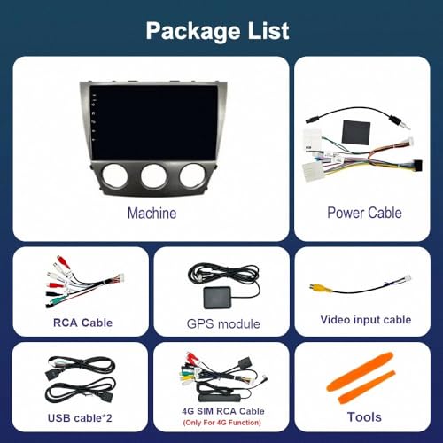 Radio Coche 2 DIN Android Auto Camry 40 Bluetooth Espejo GPS Aux 32G 7