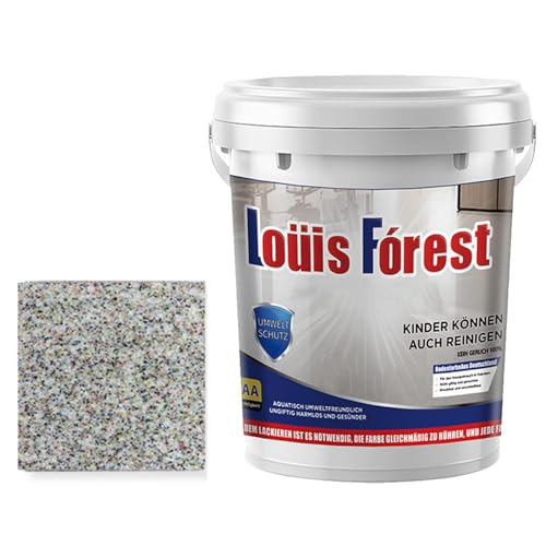 Louis Forest - Pintura epoxi para pisos, revestimiento epoxi de alto brillo con efecto mármol, pintura de piso de arena de color epoxi, 0,5/1 kg, de secado rápido, antideslizante, resistente al