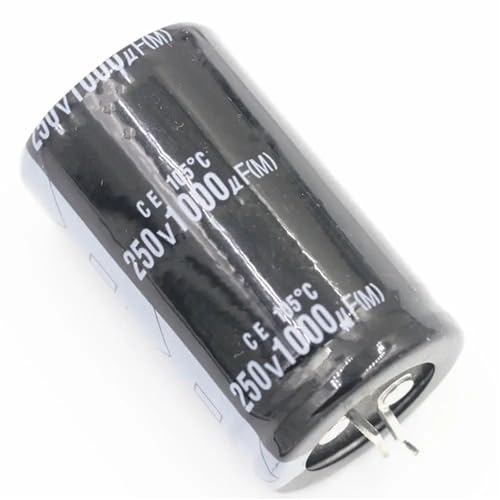 Condensateur 1000uf 250v aluminium radial pour filtrage de tension et maintenance électronique