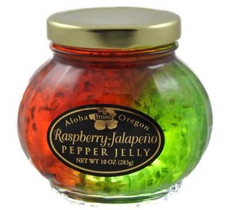 Aloha From Oregon Raspberry and Jalapeno Split Pepper Jelly, 10 oz.