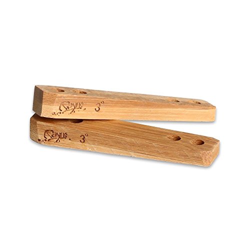 Rayne Longboards Bamboo Rail Riser 5 Degree, 1 Set of 2 Risers,