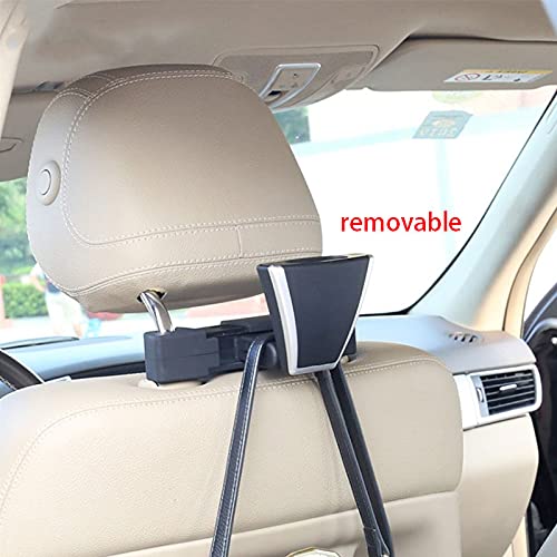 MOVKZACV Auto Jas Hanger, Auto Hanger, Auto Achterbank Hoofdsteun Hanger voor Jas, Jas, Pak, Kleding, Opvouwbare Kledinghanger Universele Jas Houder Reis Voertuig Achterbank Accessoires