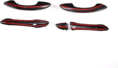 Miniatura 8 de PIUGILH Funda para manija de puerta para Hyundai Tucson L NX4 2021 2022 2023, protector de manija de puerta exterior (patrón de fibra de carbono)