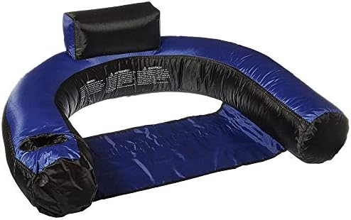 IHOR Swimming Pool U-Seat Chair Float Inflatable Nylon Fabric Covered Portable