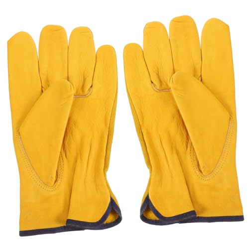 BUGUUYO 1 Pair of Gardener Protective Gloves Sturdy Leather Work Gloves Waterproof and Comfortable for Woodworking and Repair