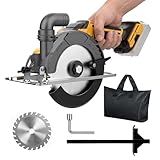 6 Inch Cordless Circular Saw Compatible with Dewalt 20V...