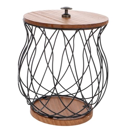 ABOOFAN Practical Coffee Capsules Holder Basket Elegant Storage Rack for Fruits and Snacks Stylish Kitchen Organizer for Countertop Decor Pineapple Design